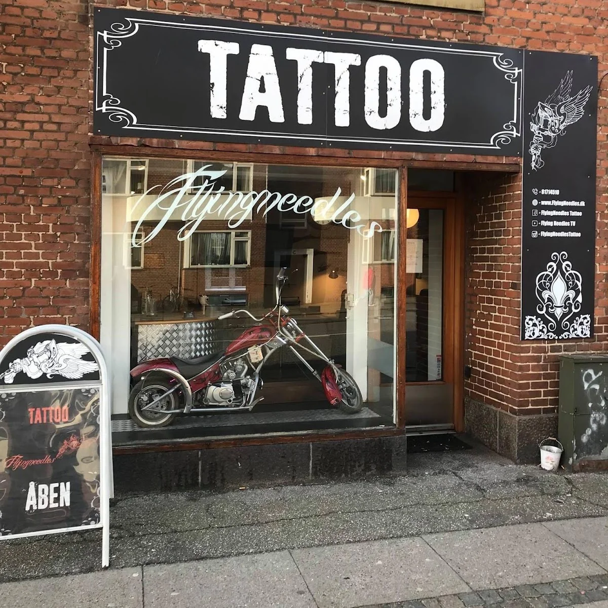 FlyingNeedles Tattoo tattoo shop in Arhus