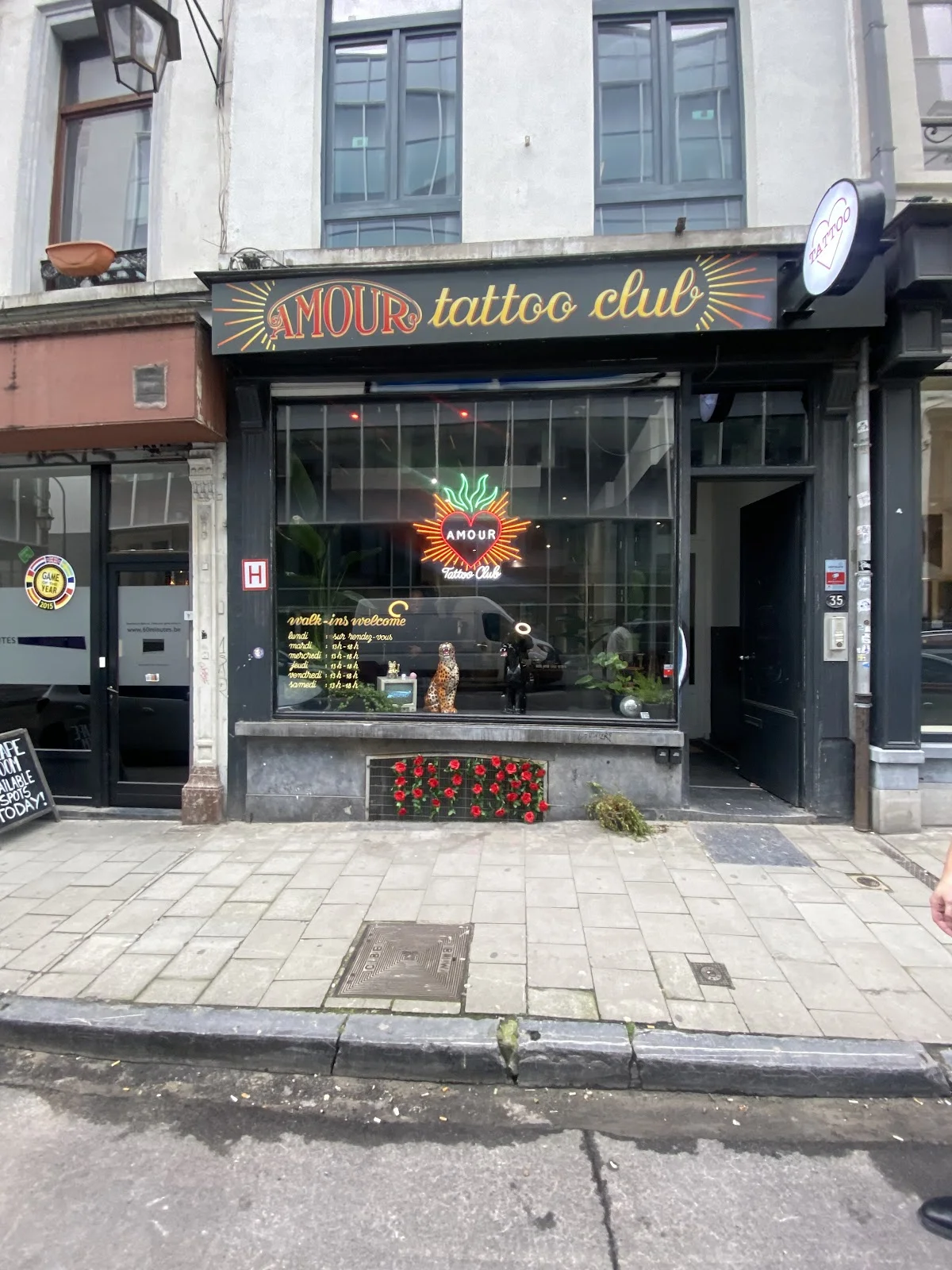 Amour tattoo club tattoo shop in Brussels