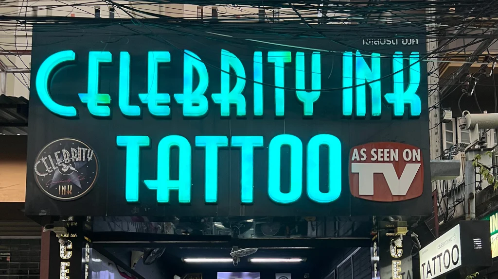 Celebrity Ink Chiang Mai tattoo shop in Chiang Mai