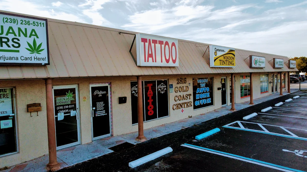Platinum Ink Tattoo’s tattoo shop in Cape Coral, FL