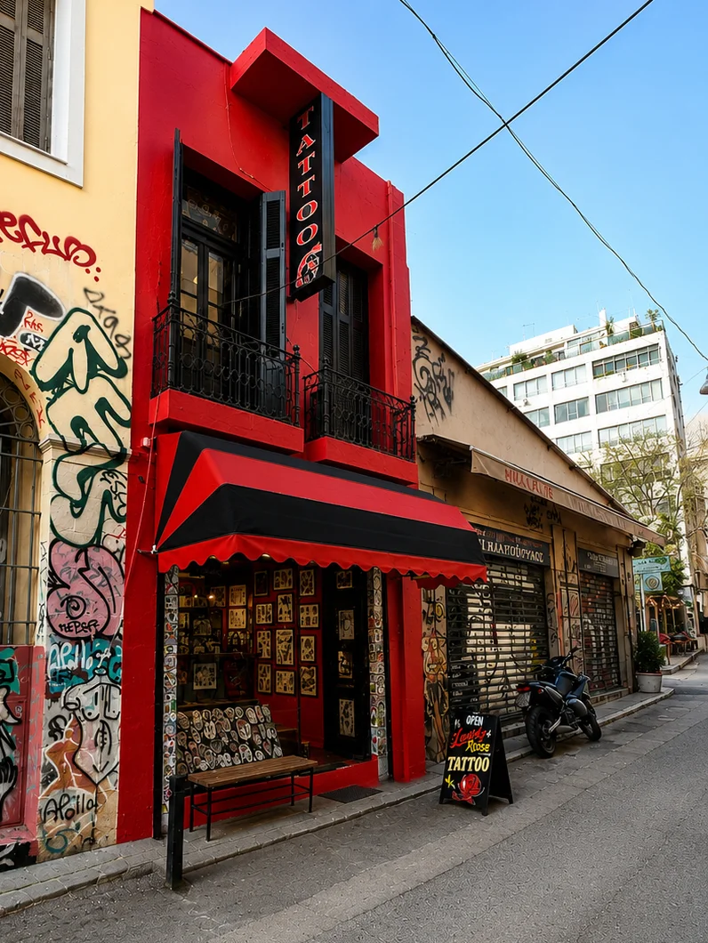 Lucky Rose Tattoo Athens tattoo shop in Athens