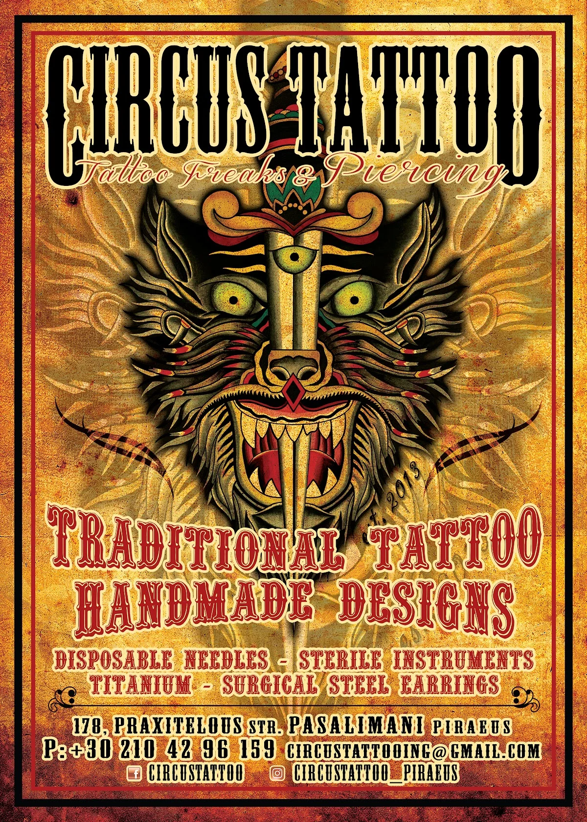 CIRCUS TATTOO tattoo shop in Piraeus