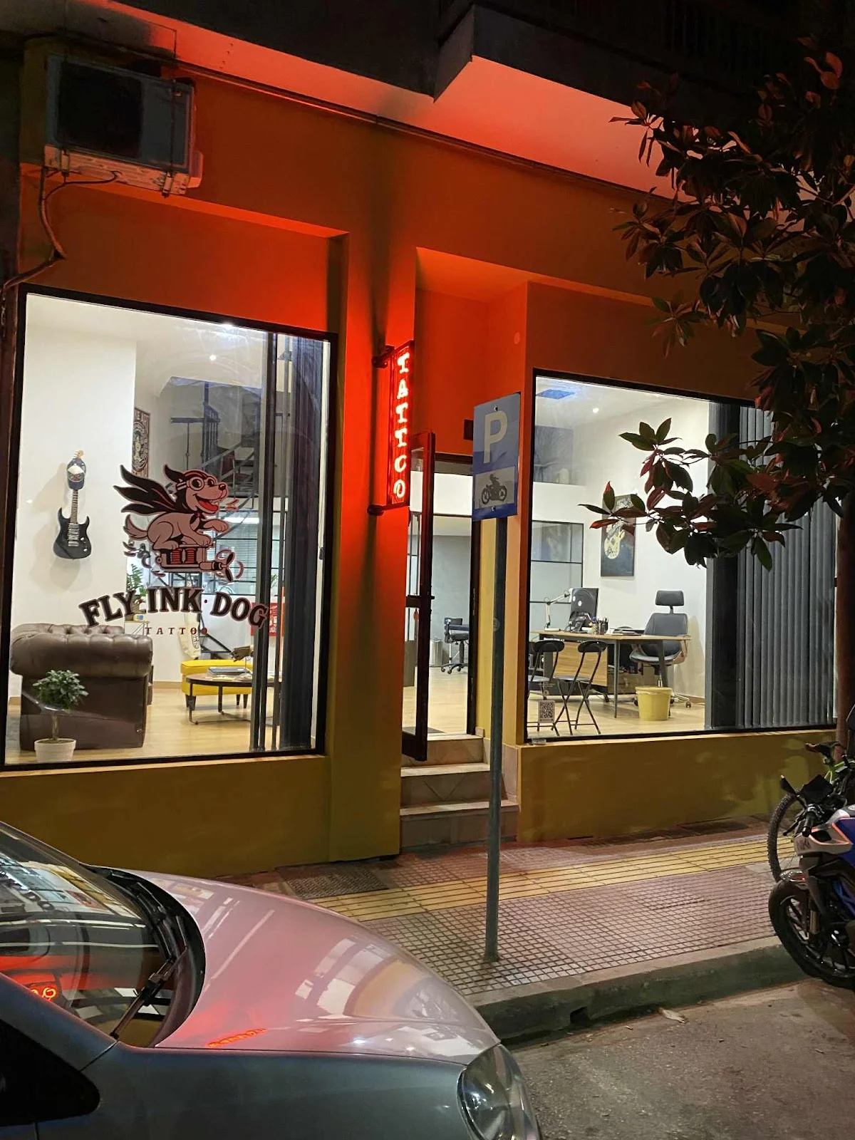 Flyink Dog tattoo tattoo shop in Larisa