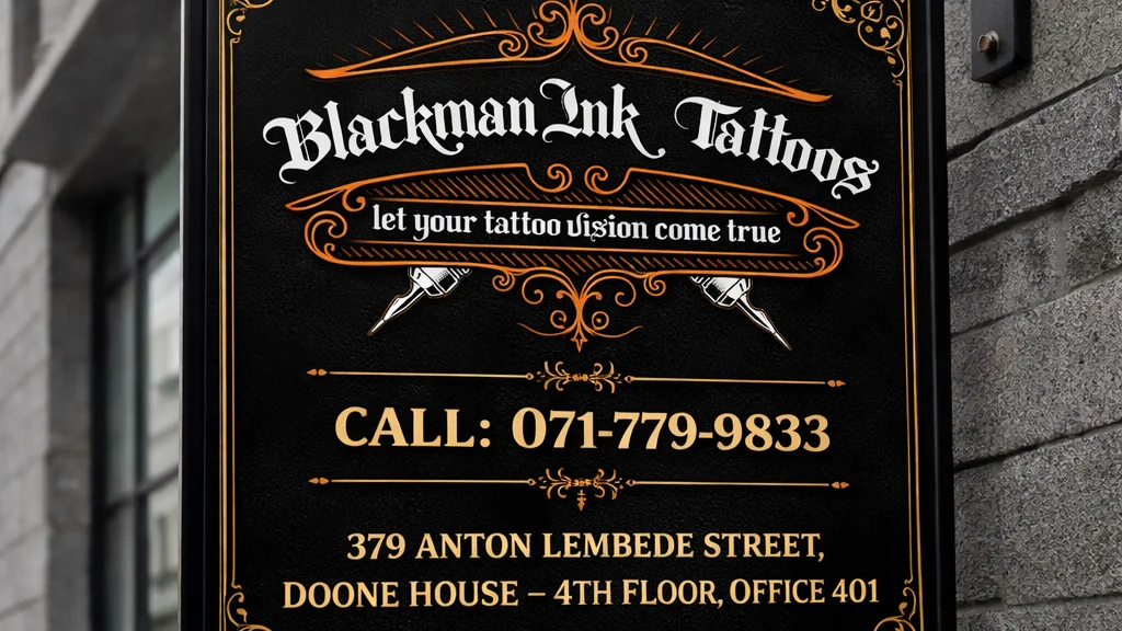 Blackman Ink Tattoos Durban tattoo shop in Durban