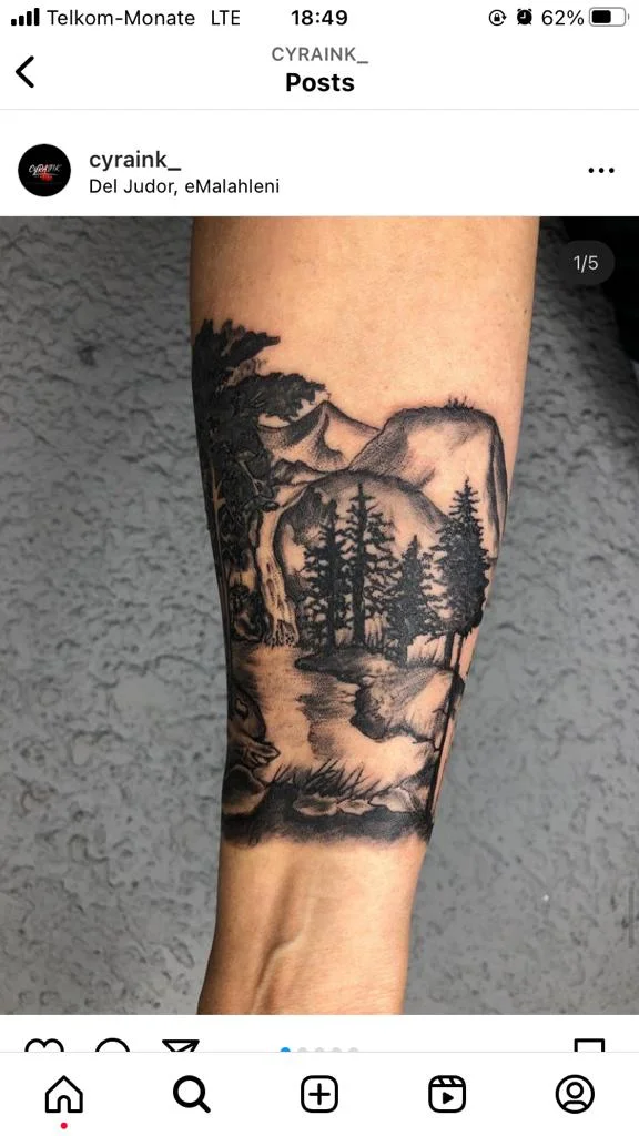 CyraInk studio tattoo shop in Witbank