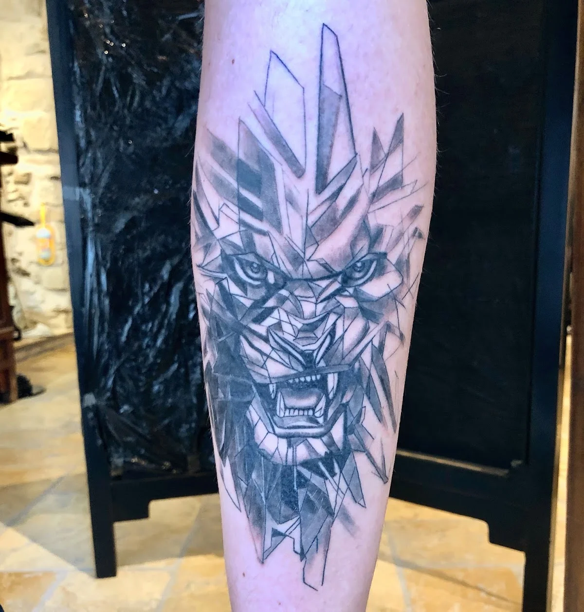 Electric Red Tattoo by Goussa tattoo shop in Lausanne