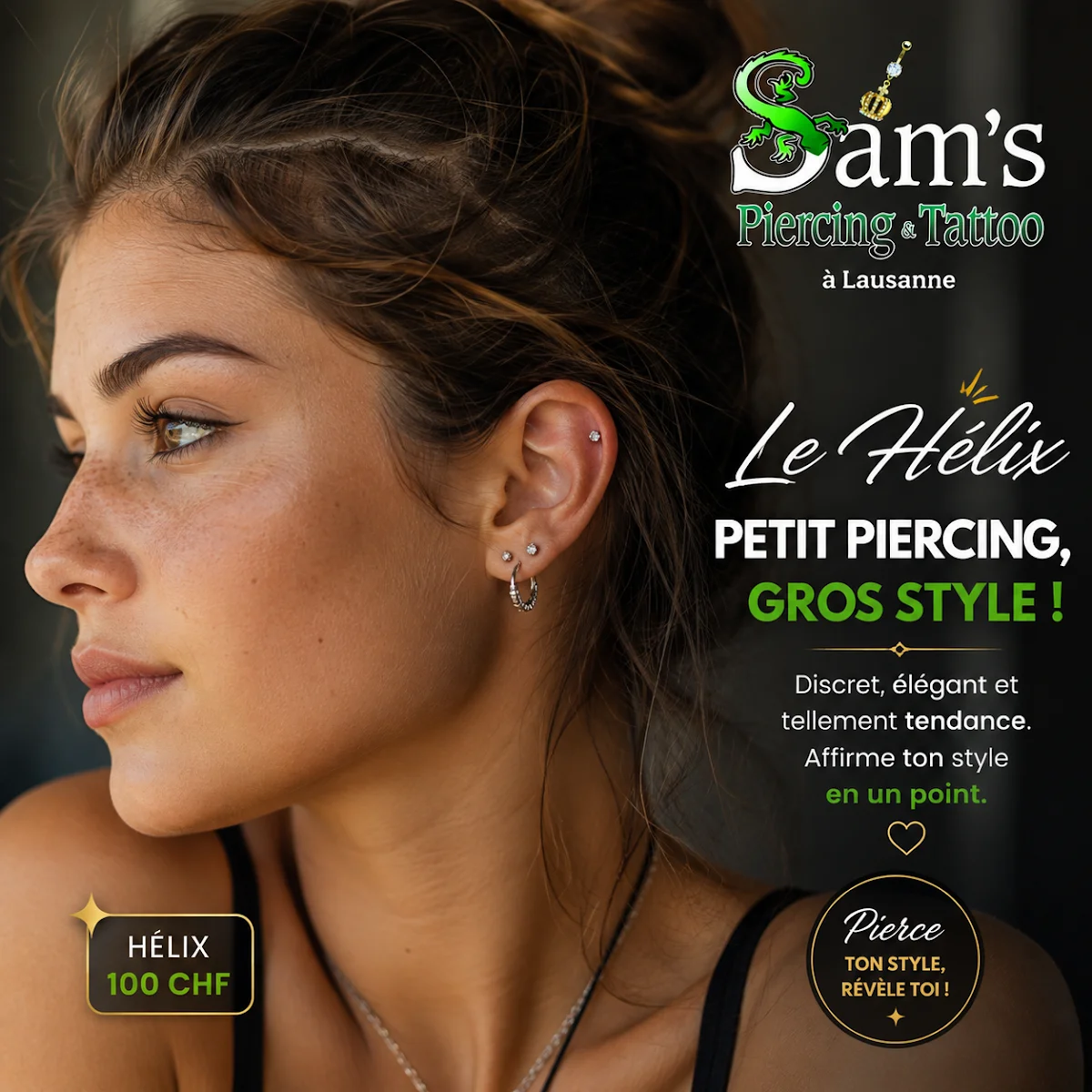 SAM's Piercing & Tattoo tattoo shop in Lausanne