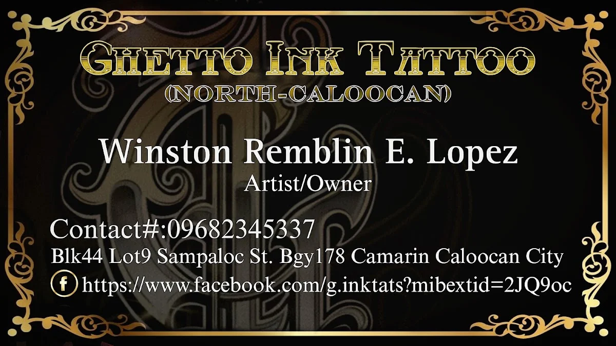 GHETTO INK TATTOO-North Caloocan tattoo shop in Caloocan City