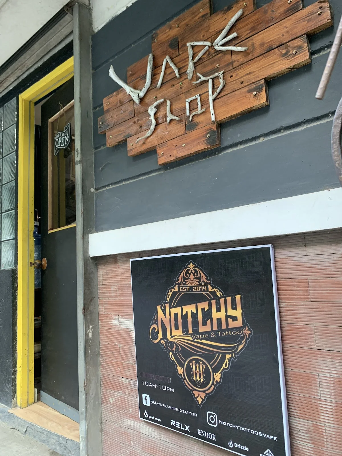 NOTCHY Vape & Tattoo tattoo shop in Antipolo