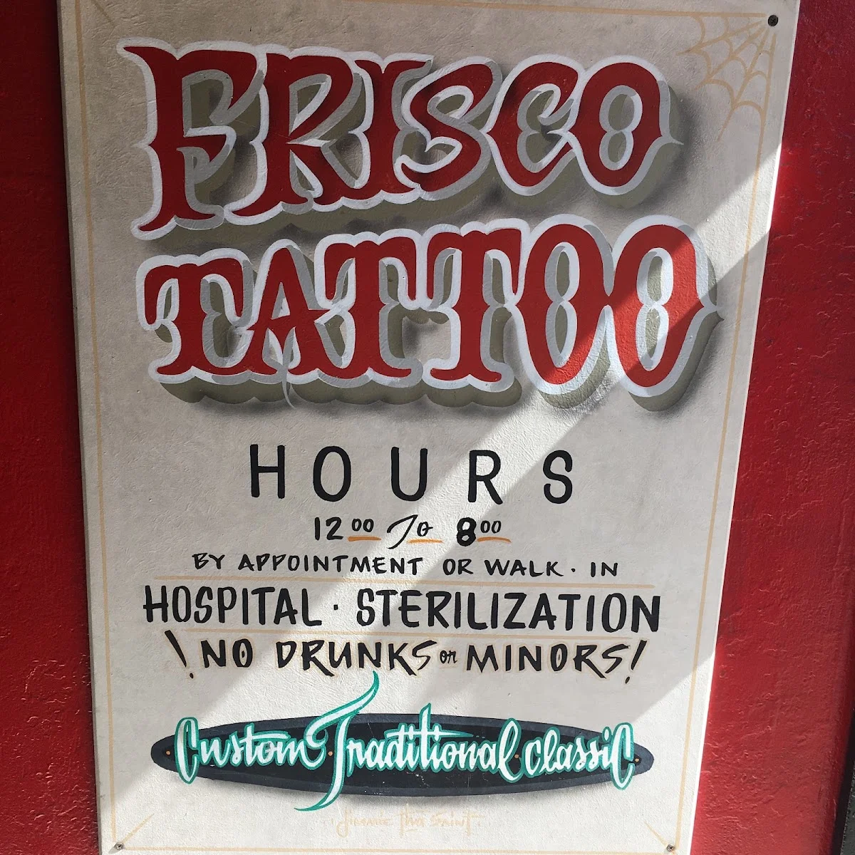 Frisco Tattooing tattoo shop in San Francisco, CA