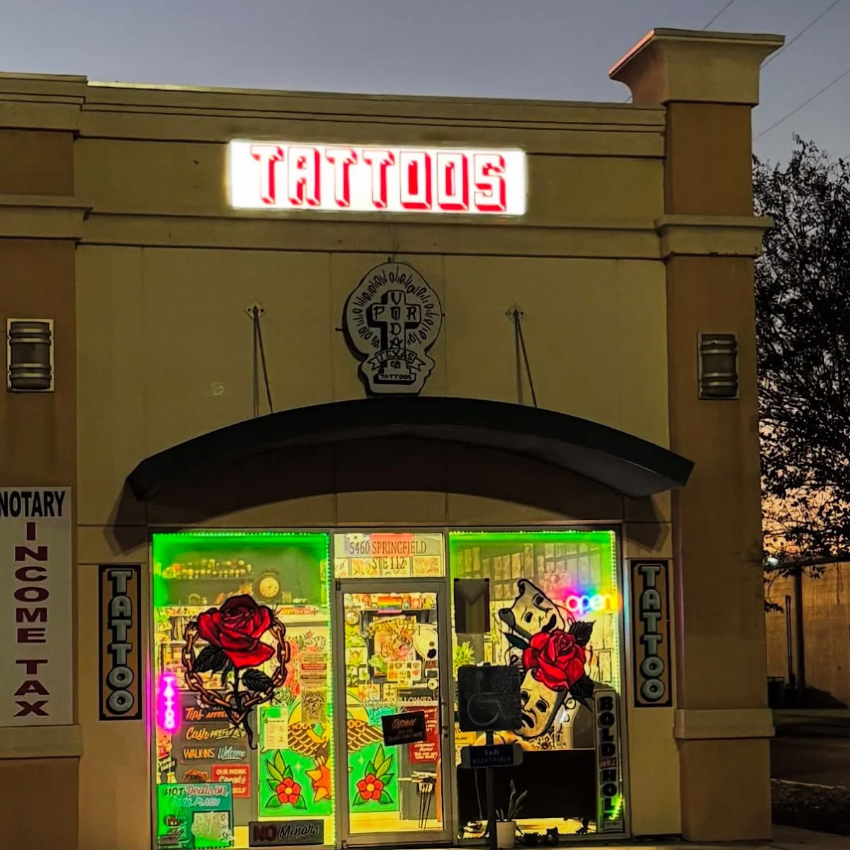 Por Vida Tattoos tattoo shop in Laredo