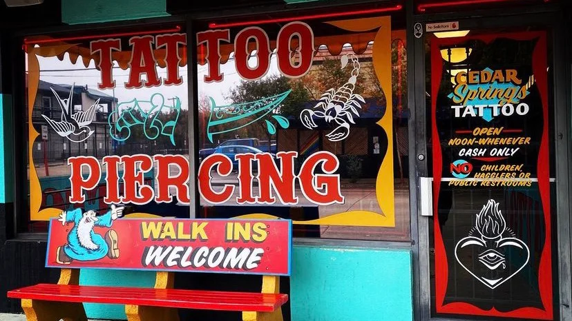 Cedar Springs Tattoo & Piercing tattoo shop in Dallas, TX