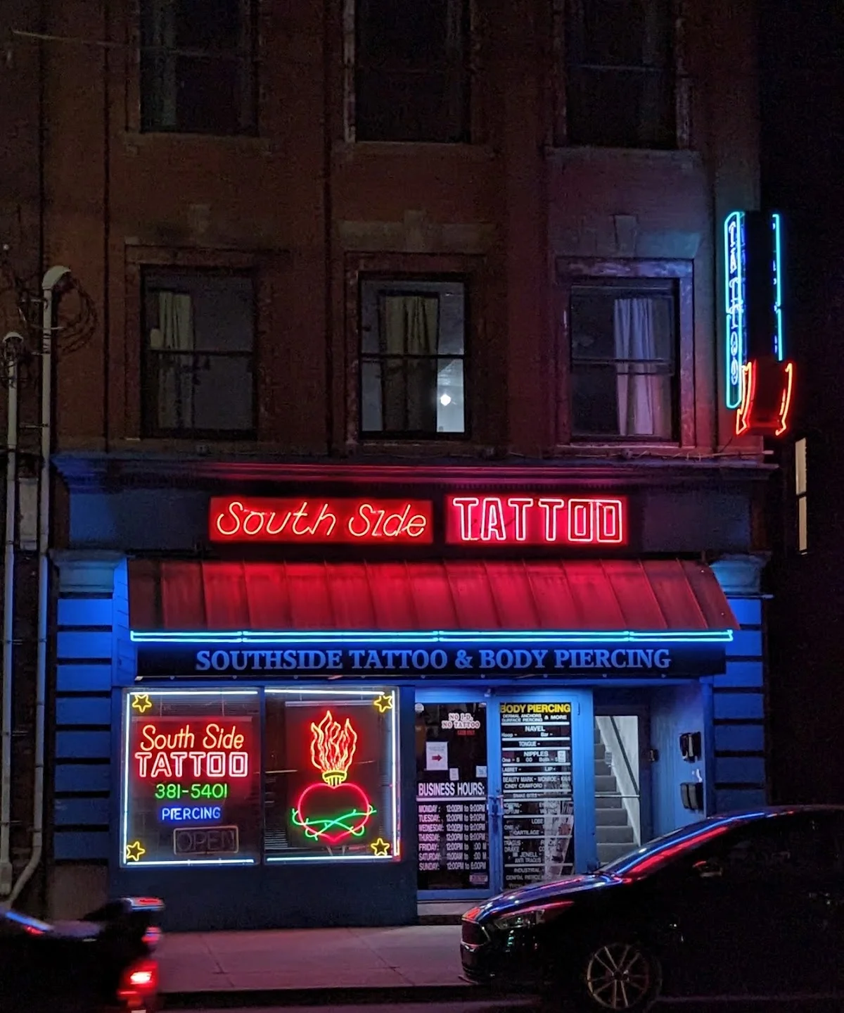 Southside Tattoo & Body Piercing tattoo shop in Pittsburgh, PA