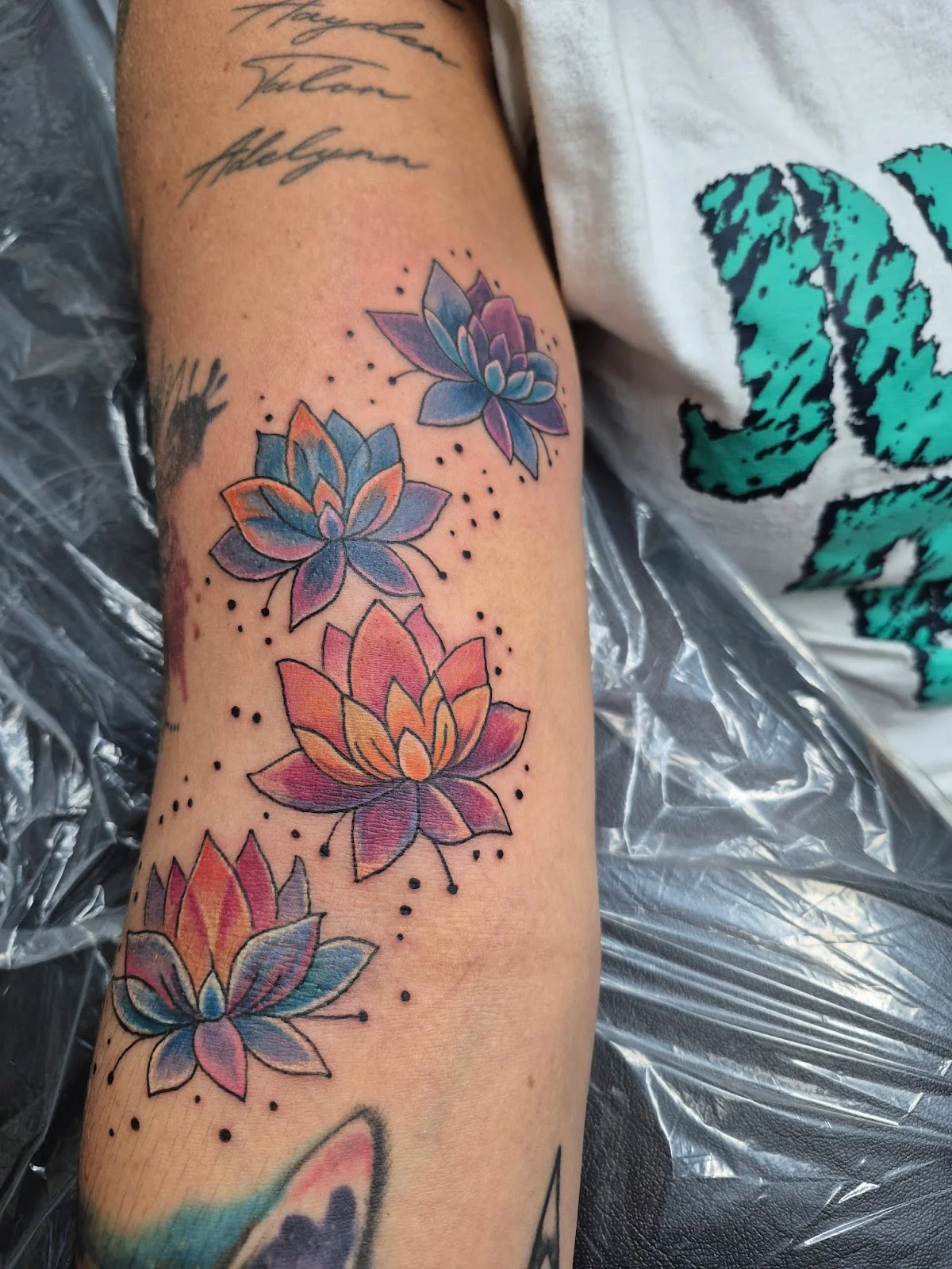 Out of line tattoo photo