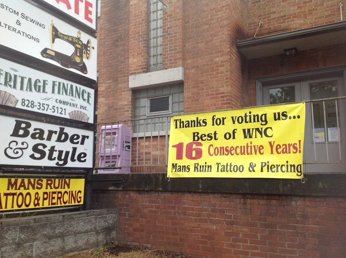 Man's Ruin Tattoo & Piercing tattoo shop in Asheville, NC