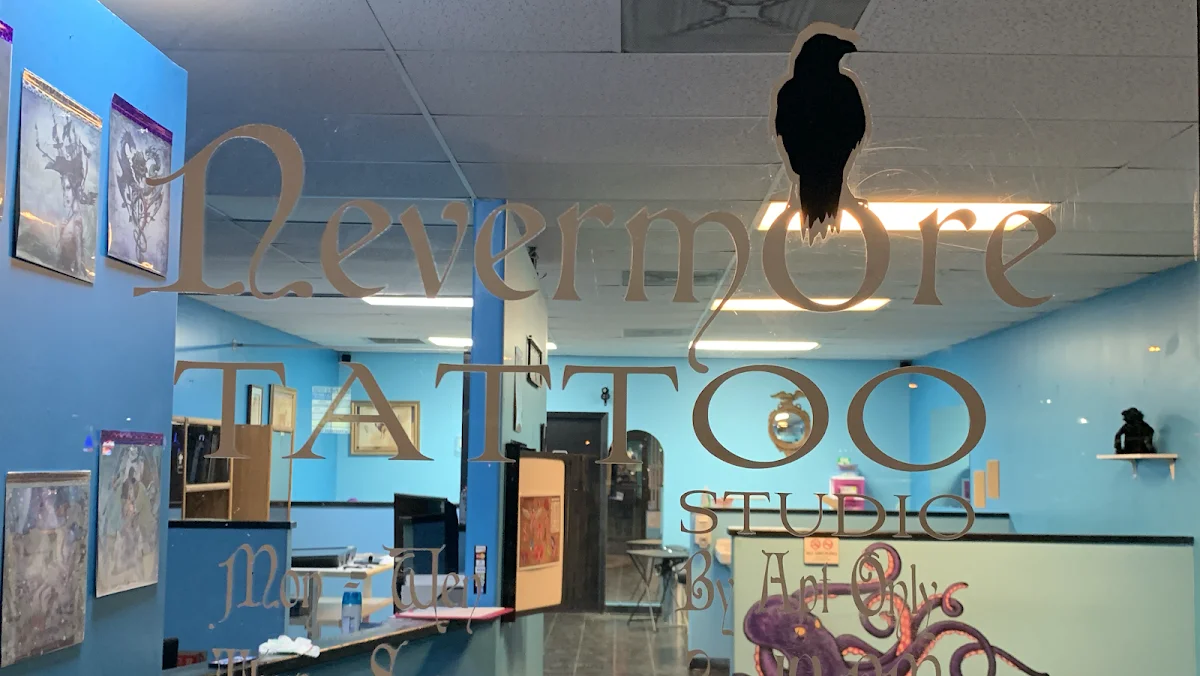 Nevermore Tattoo & Art Studio tattoo shop in Huntsville, AL