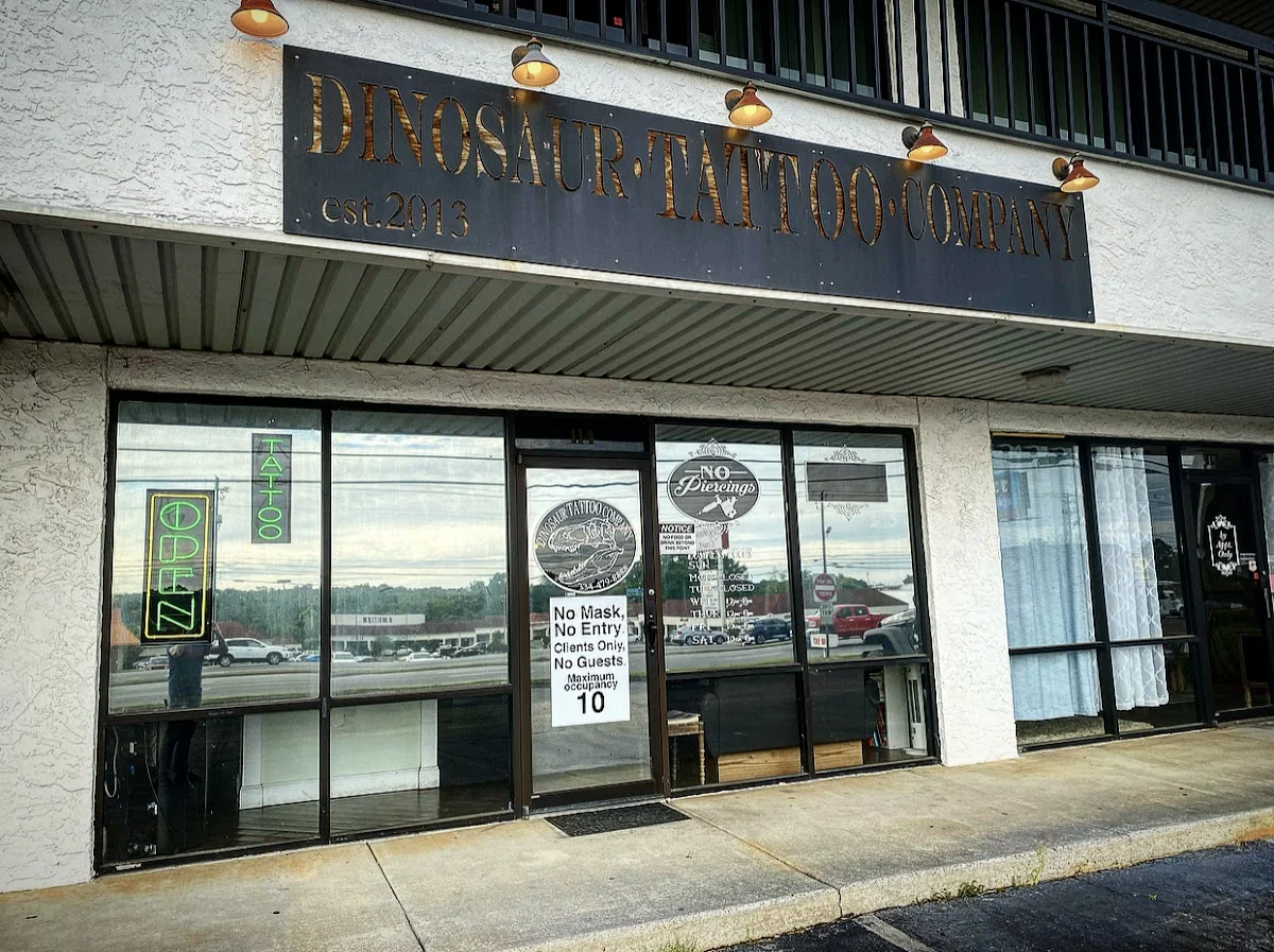 Dinosaur Tattoo Company tattoo shop in Dothan, AL