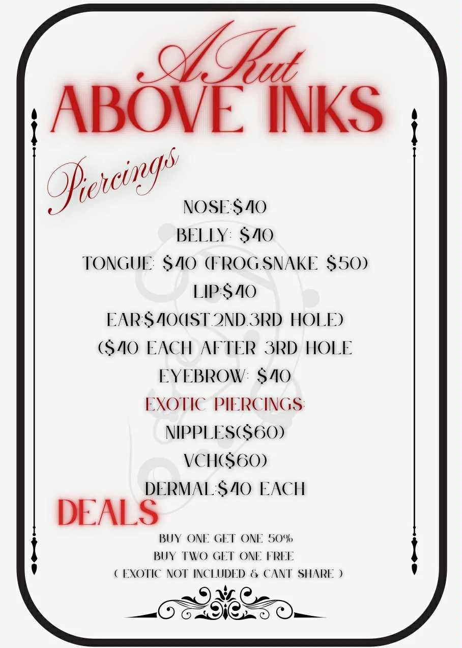 A Kut Above Inks LLC photo