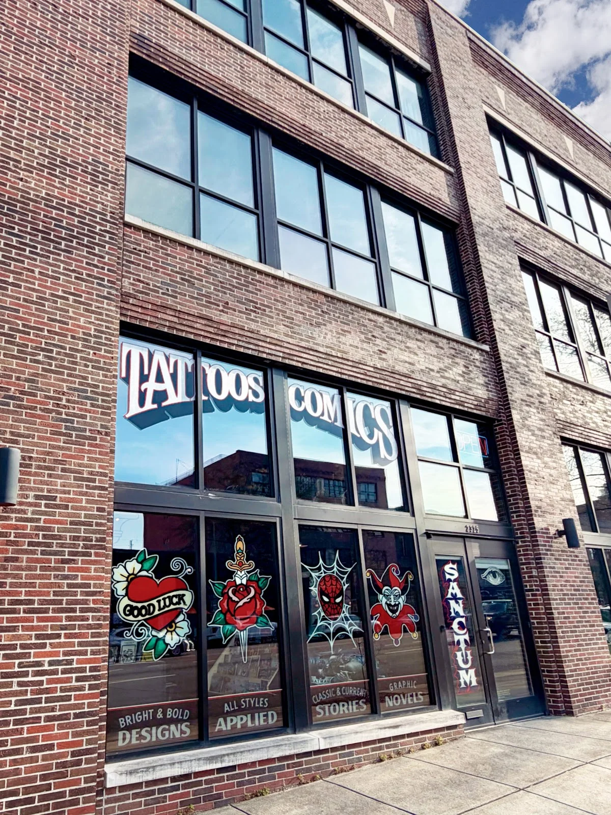 Sanctum Tattoos and Comics tattoo shop in Birmingham, AL