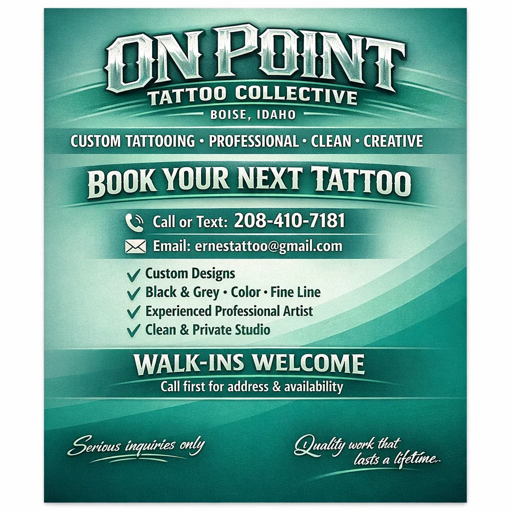 On Point Tattoo Collective tattoo shop in Boise, ID