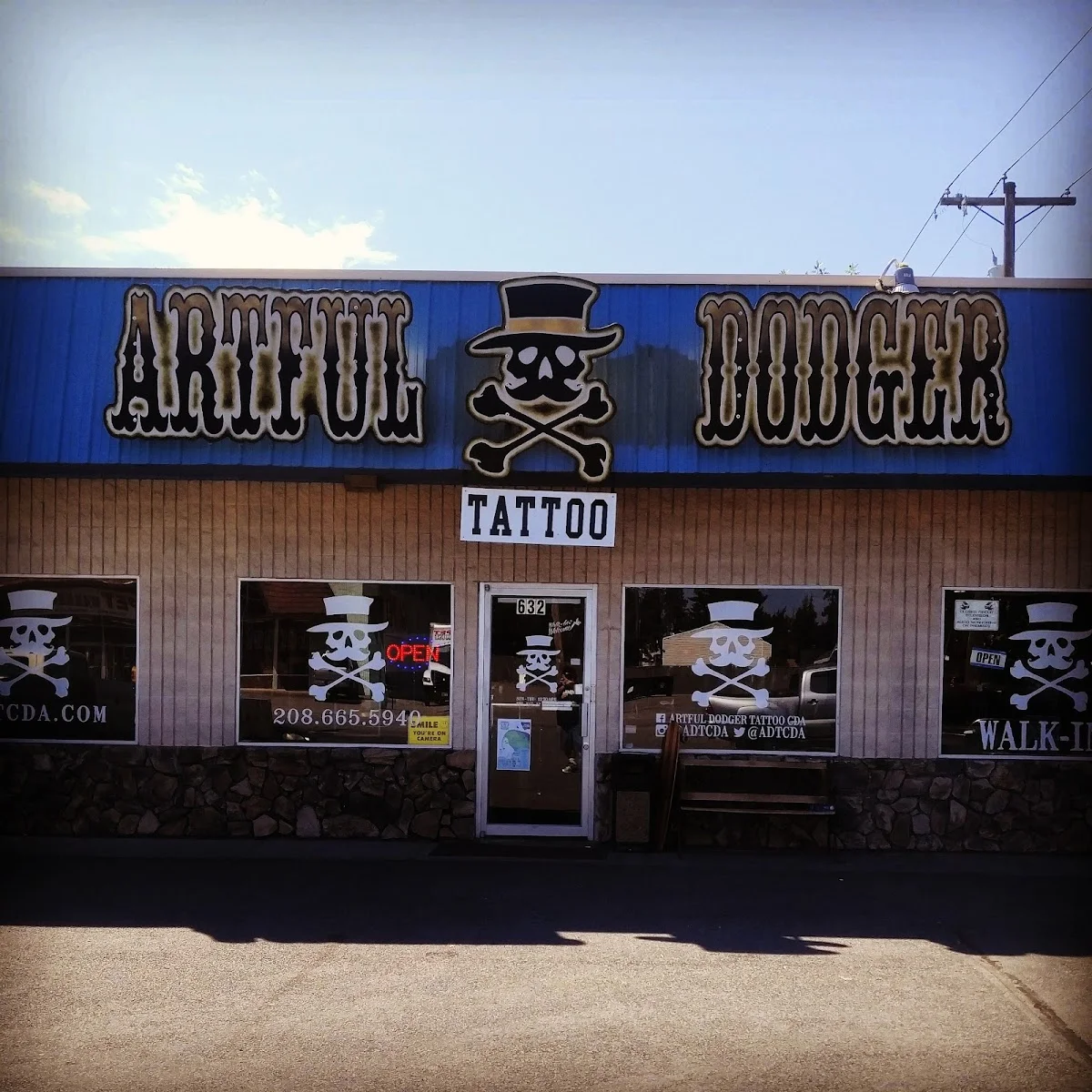 Artful Dodger Tattoo CDA tattoo shop in Coeur d'Alene, ID