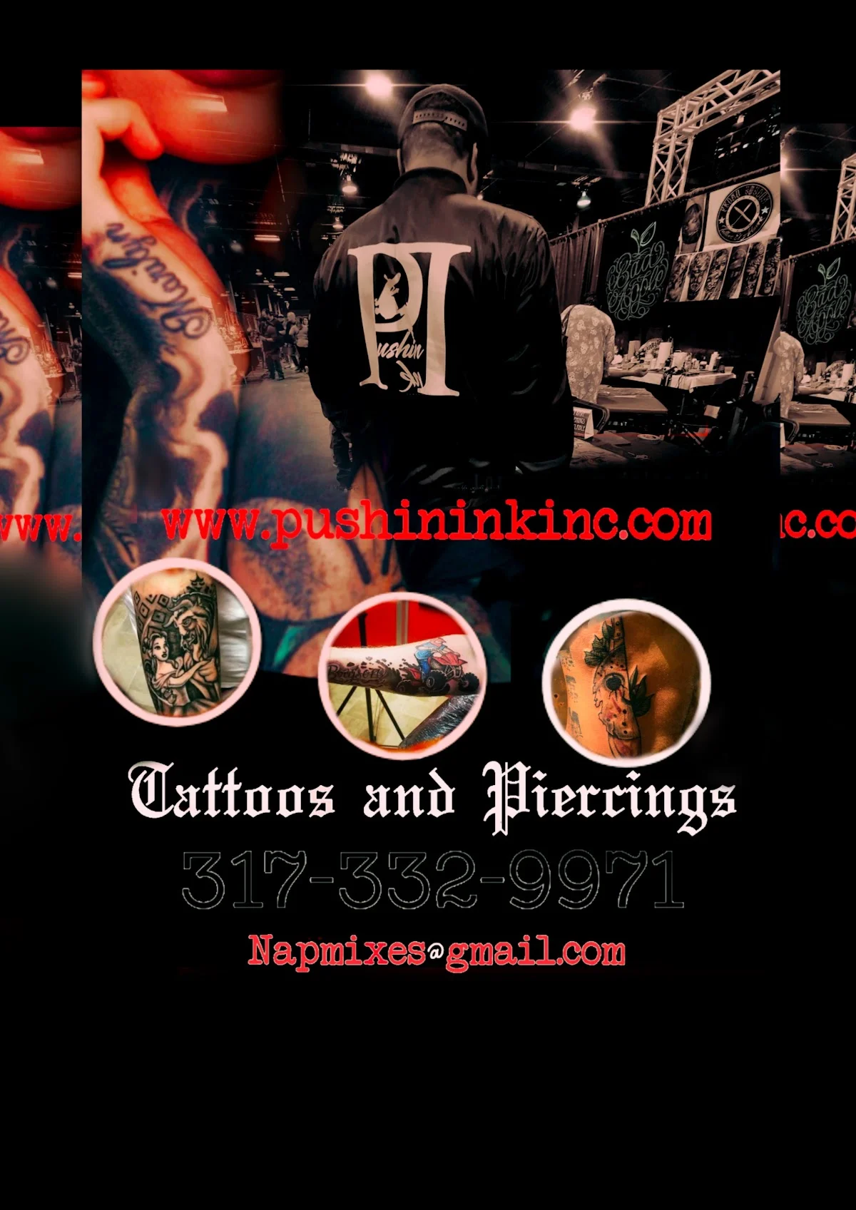 Pushininkinc tattoo shop in Indianapolis, IN