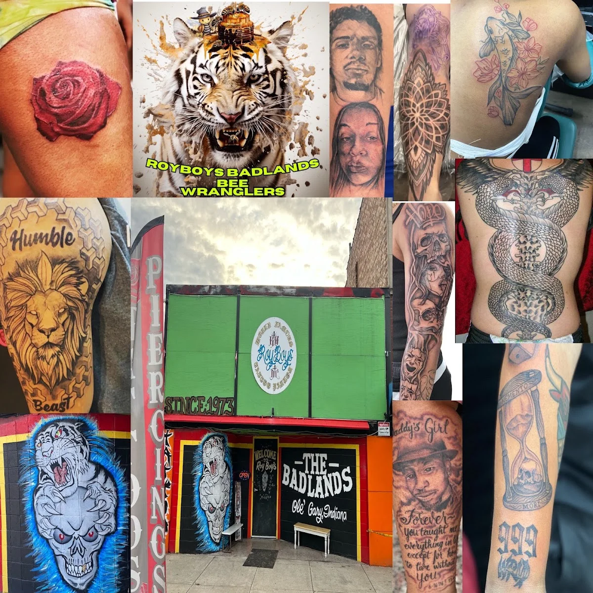 RoyBoy's Badlands Tattoos tattoo shop in Gary, IN
