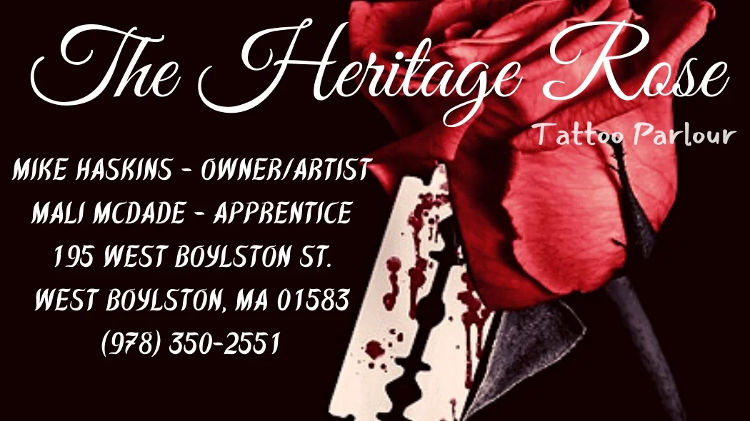 The Heritage Rose Tattoo Parlour tattoo shop in Worcester, MA