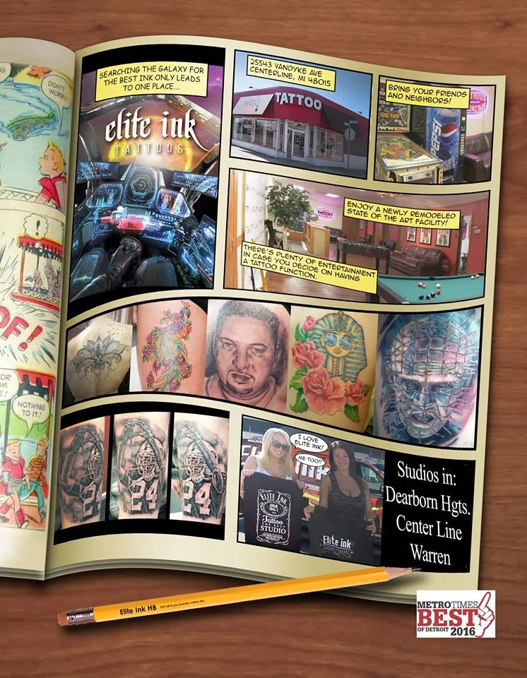 Elite Ink Tattoo Studios tattoo shop in Dearborn, MI
