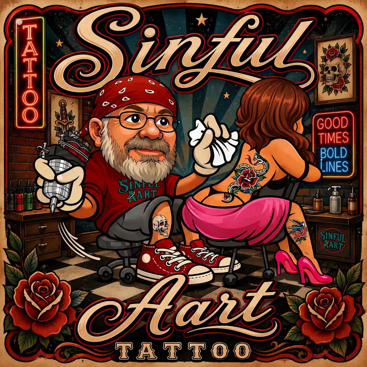 Sinful Aart Tattoo tattoo shop in Hattiesburg, MS