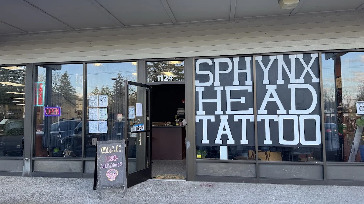 Sphynx head tattoo tattoo shop in Gresham, OR