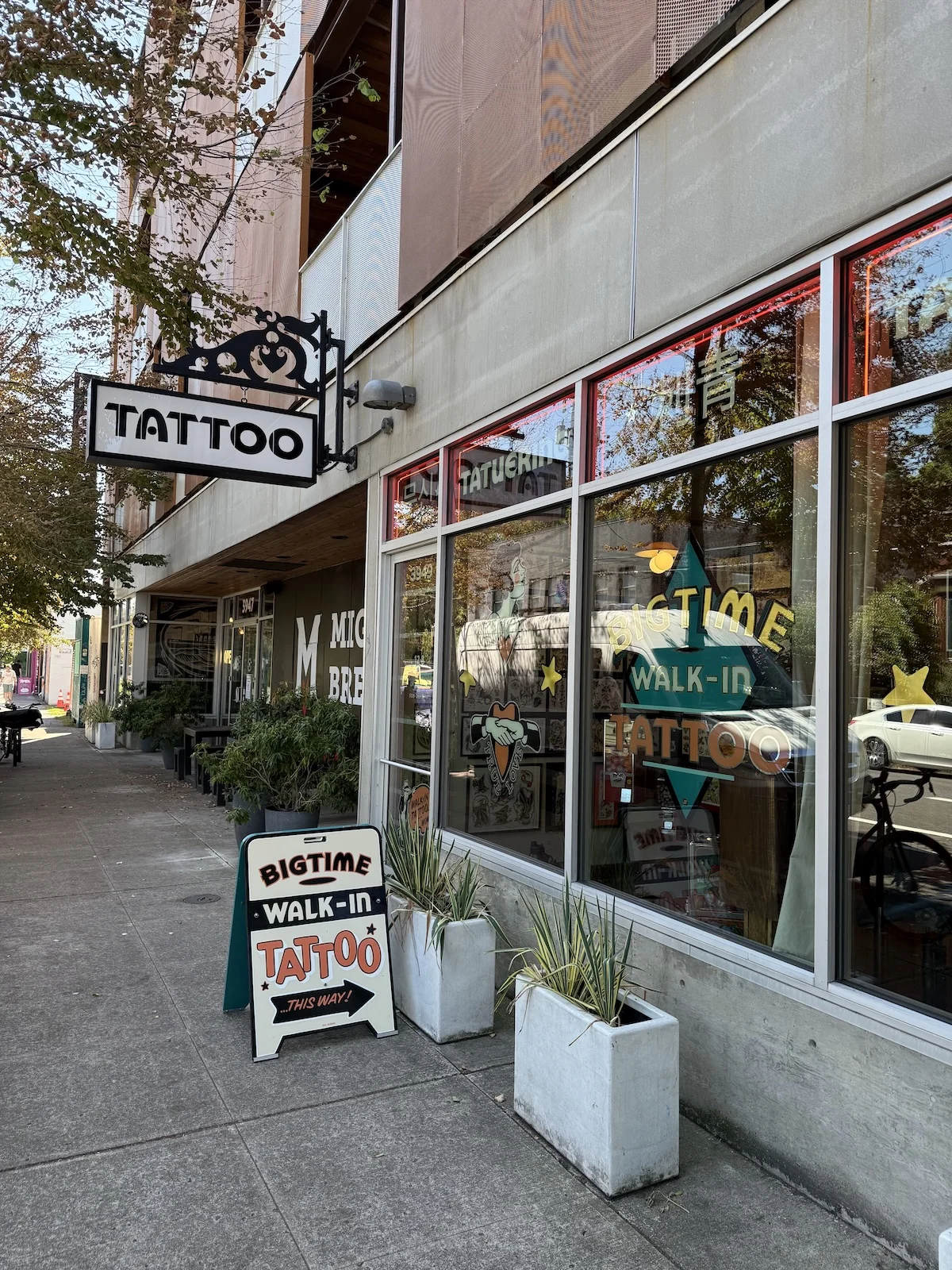 Bigtime Walk-In Tattoo tattoo shop in Portland, OR