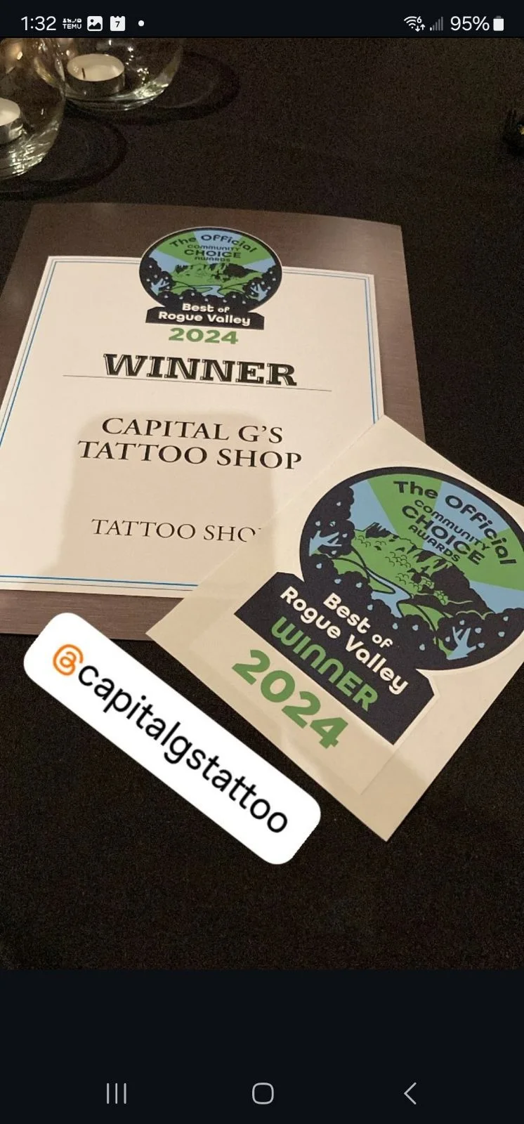 Capital G's Tattoo photo