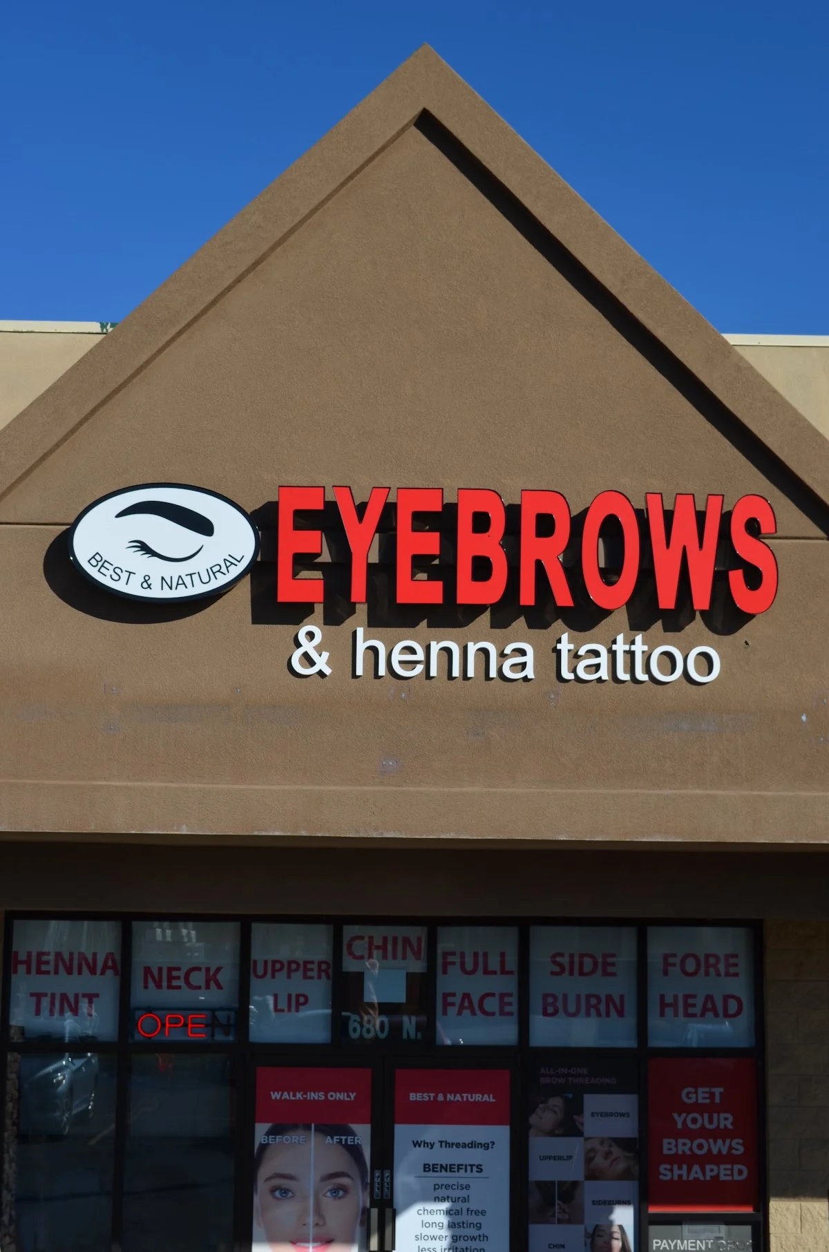 All Natural Eyebrow Threading & Henna Tattoo of Provo tattoo shop in Provo, UT