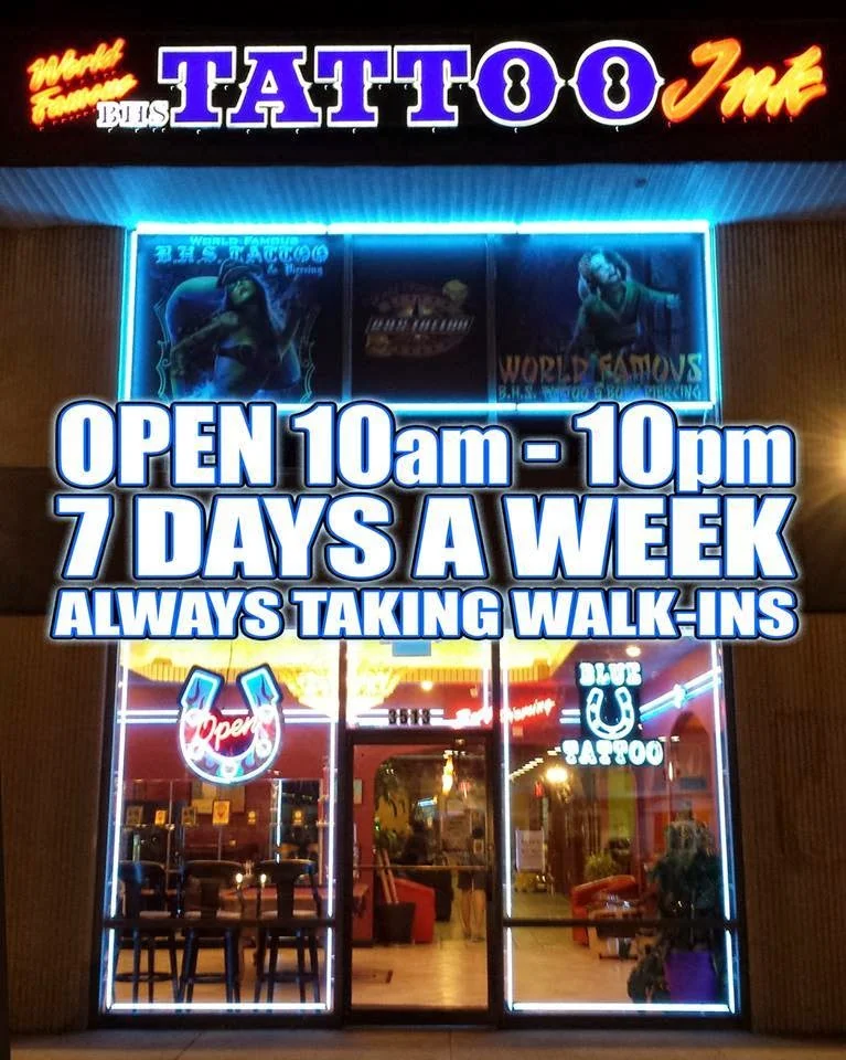 Blue Horseshoe Tattoo and Piercing tattoo shop in Virginia Beach, VA