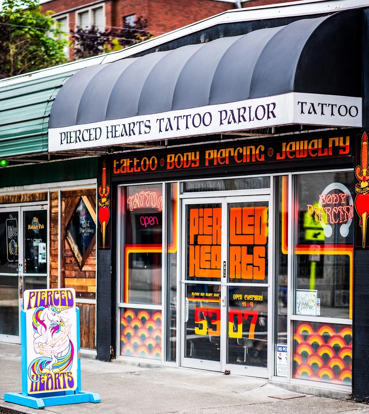 Pierced Hearts Tattoo Parlor tattoo shop in Seattle, WA
