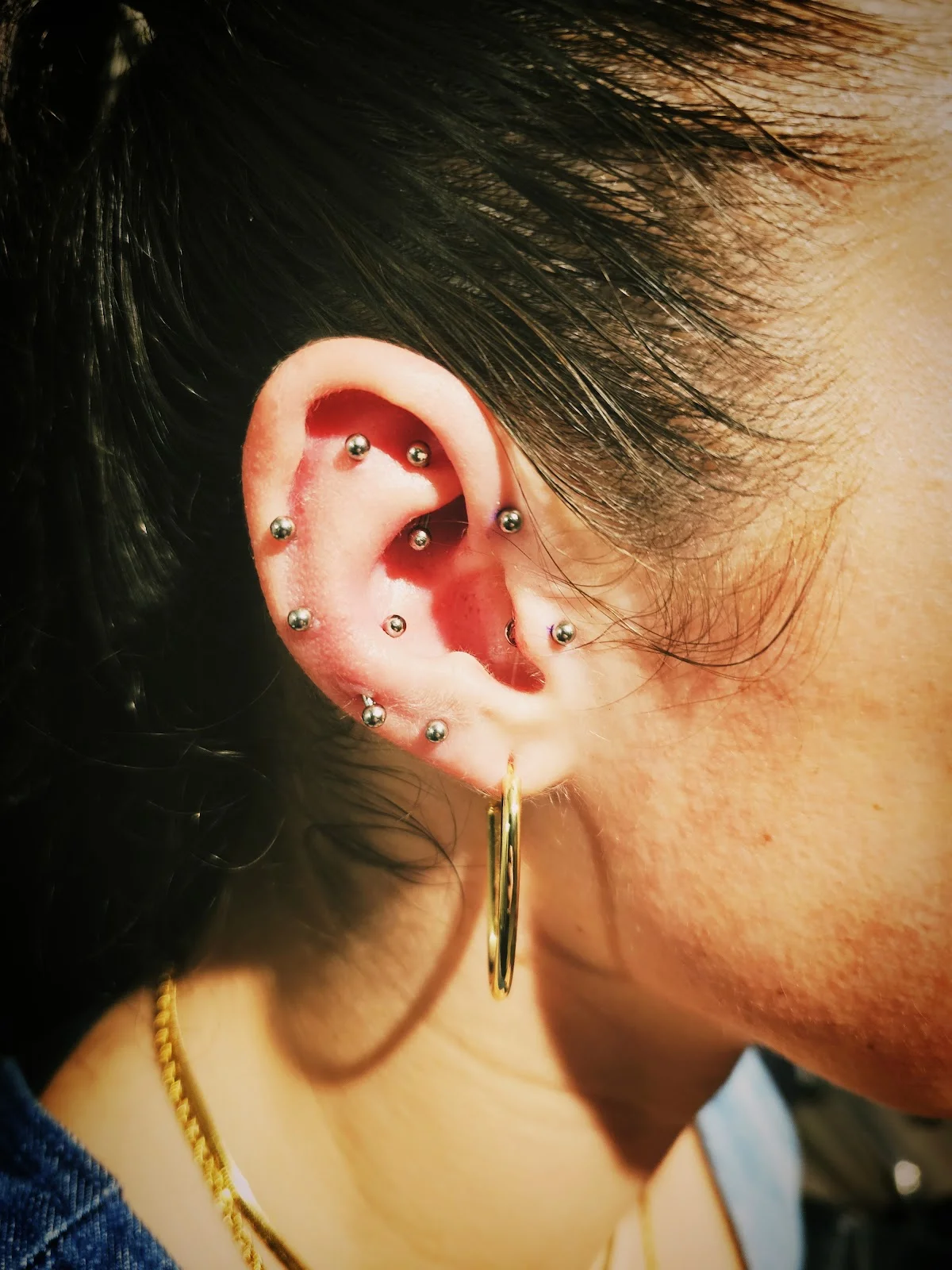 Metallic Mayhem Piercing @ State St. Tattoo tattoo shop in Bellingham, WA