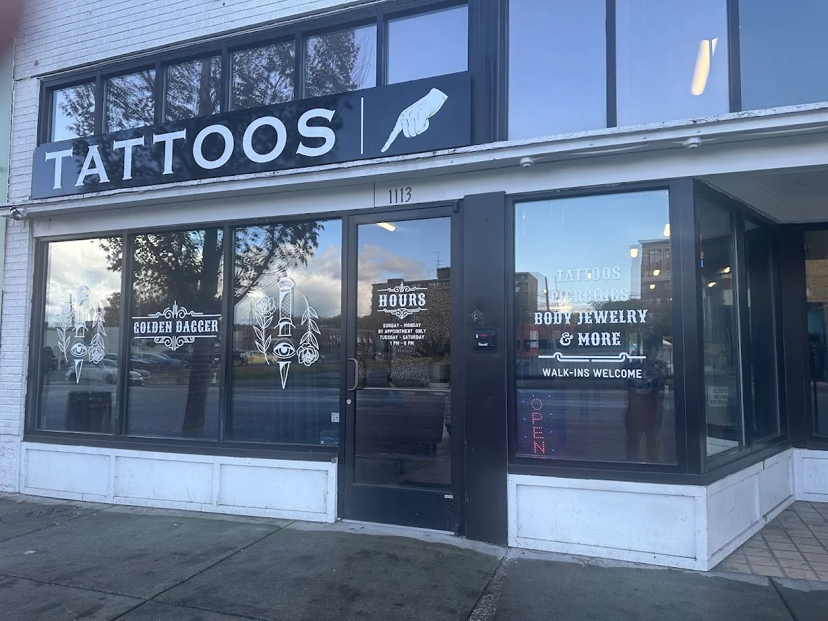 Golden Dagger Tattoos and Piercings tattoo shop in Huntington, WV